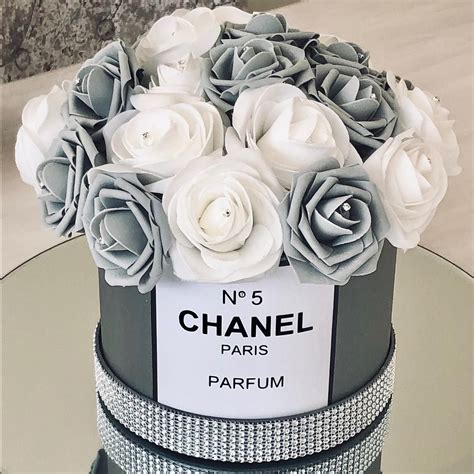 White Rose Elegance in Signature Chanel Hat Box